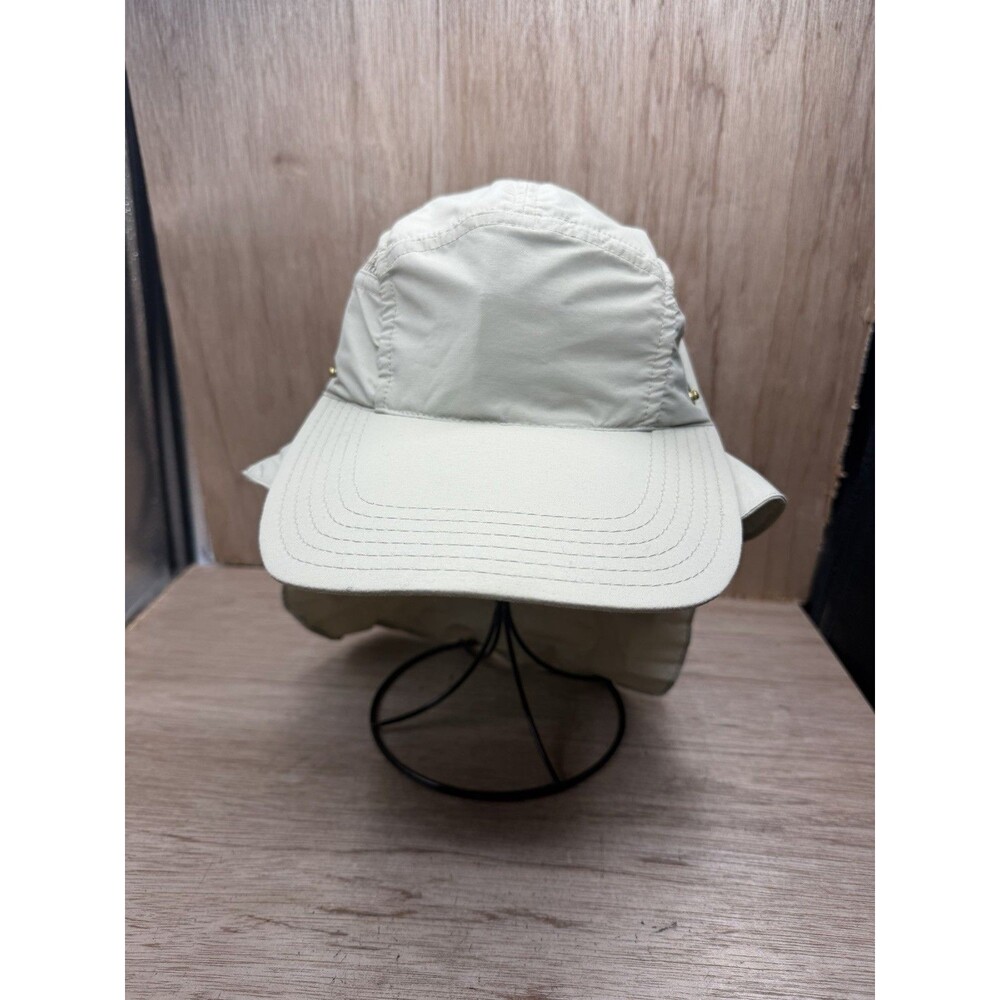 Tilley Endurables Airflo Cap Fitted Mens 7 1/8 Beige Sun Neck Flap Outdoor UV